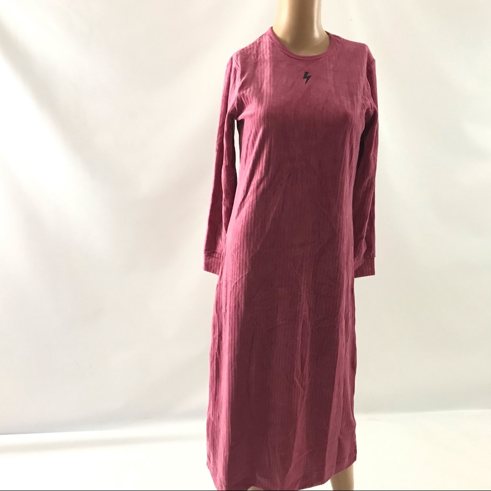 PRONTO Women’s Midi Dress Size M Ribbed Longsleeve